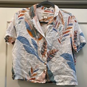 Linen Tropical Top